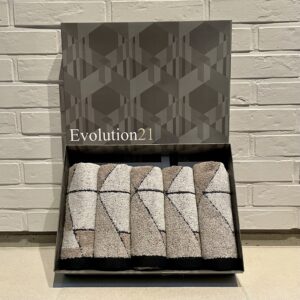 EVOLUTION 21 - Giftbox Set Van 5 Gastendoekjes 40x60cm ROBI Interior