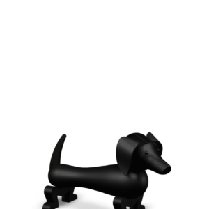 Dog small - dark stained oak